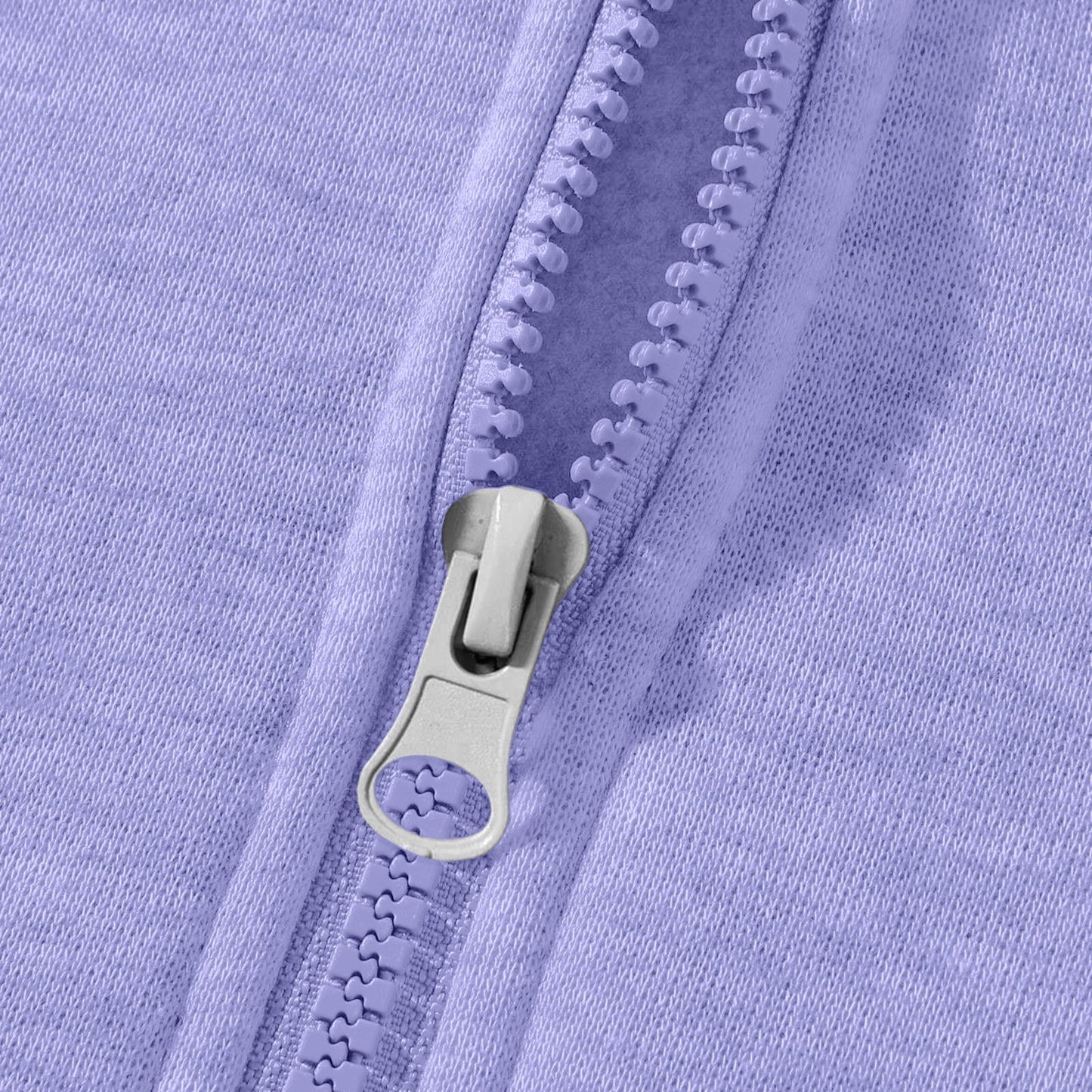 Men'S Quarter Zip Hoodies Zip up Solid Color Hoodie Long Sleeve Drop Shoulder Sweatshirt Casual Pullover Light Purple 3XL
