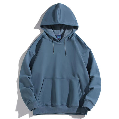 Men's Oversized Plus Size Hoodie - Custom Streetwear with Anime Logo, Heavyweight Cotton Printed Sweatshirt