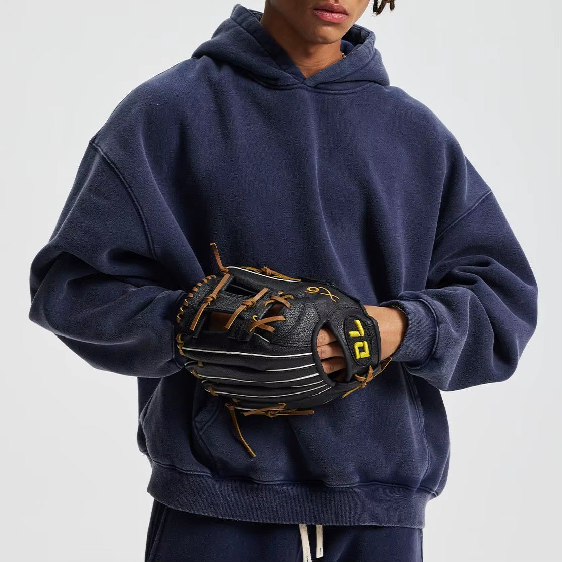 Wholesale Acid Wash Sport Heavyweight Oversized Hoodies Men'S & Women'S Streetwear with Solid Color & Customized Pocket Size